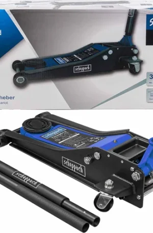 Подкатной гидравлический домкрат Scheppach 3т — надежное решение для подъема до 505 мм!