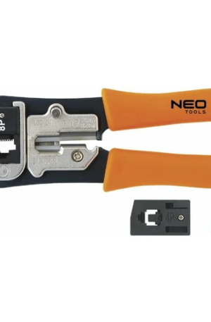 Профессиональные клещи для обжима телефонных наконечников NEO Tools 4P 6P 8P 01-501