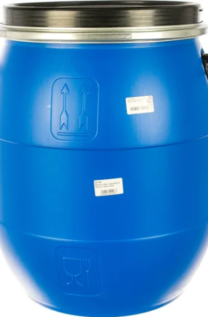 Бочка с крышкой на обруче Тара.ру полиэтилен, 48 л, синяя 00228