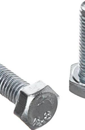 Болт DIN 933 с шестигранной головкой, оцинкованный М6х20, 80шт — коробка Tech-Krep 10520