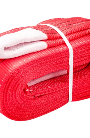 Буксировочный грузовой трос MEGAPOWER 53000 кг, 6 м, ширина 150 мм, петля-петля, в сумке M-78653