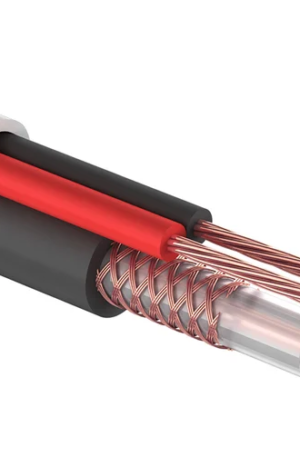 Кабель для видеонаблюдения KBK-B-2 + 2х0.50кв.мм CCA, 96%, 200м, белый PROCONNECT 01-4216