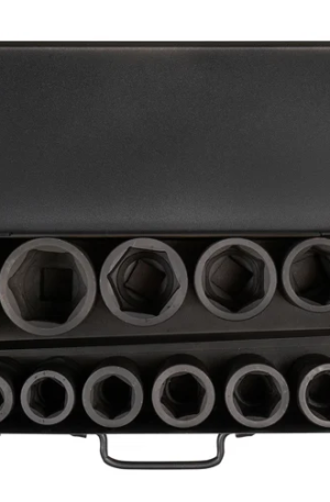 Набор головок ударных 14 шт, 22-60 мм, 90 мм, 1, металлический кейс Airline ATAS046