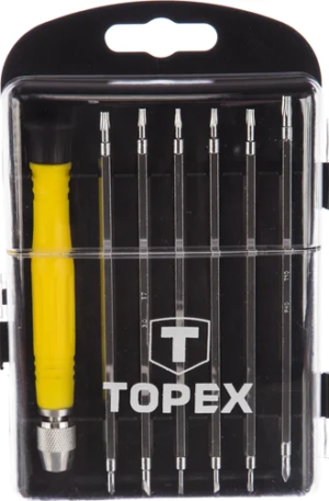 Набор: отверточная рукоятка + 6 переставных стержней TOPEX 39D551