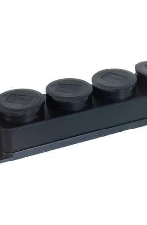 Однофазная 4-х местная колодка с заглушками, каучук UNIVersal 1029