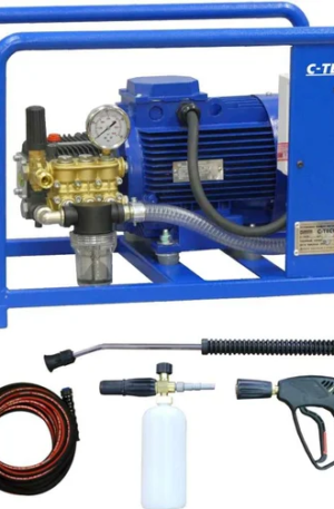 Профессиональная мойка высокого давления C-TECH TR (200 бар, до 900 л/ч, 5.5 кВт) + комплект Практик NTR2015ES2E4BP2FMT-10-SF60