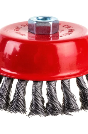 Щетка чашка (125 мм; М14; крученая проволока 0.5 мм) для УШМ КЕДР 208050