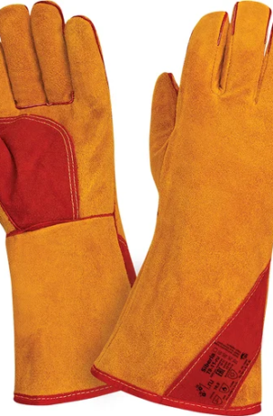 Утепленные краги сварщика 2Hands швы Kevlar Т9-11-ru Siberia