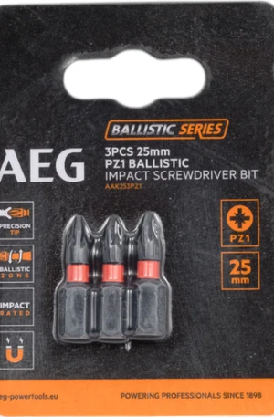 Биты ударные AAK253PZ1 (3 шт; PZ1; 25 мм) AEG 4932479170