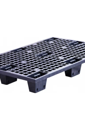 Паллет Тара.ру 1200x800x140 мм, перфорированный, вкладываемый, на ножках, черный (артикул 25357)