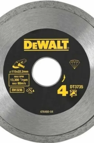 Диск алмазный отрезной (115х22.2 мм) для УШМ DEWALT DT 3735