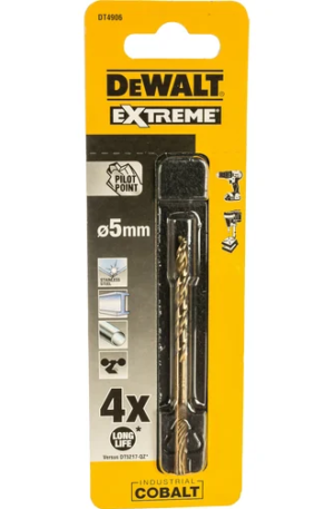 Сверло по металлу COBALT 5% (5х86х46 мм) DEWALT DT4906